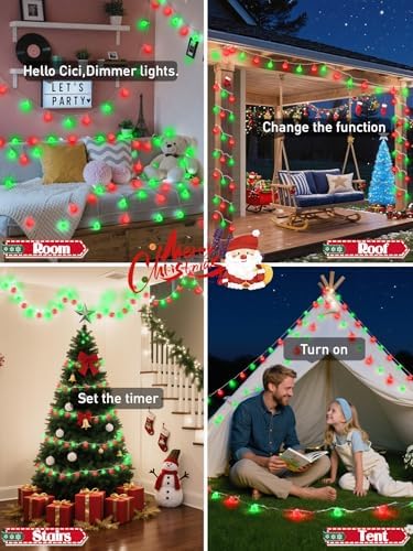 Connectable 43FT 100LED Globe String Lights Indoor, Smart Classroom Lights - Image 3