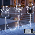 200LED Christmas Walkway Lights, White Christmas Decorations by Qunlight