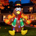 Evoio Thanksgiving 4 FT Inflatable Blow up Turkey Outdoor Yard Decorations by Evoio