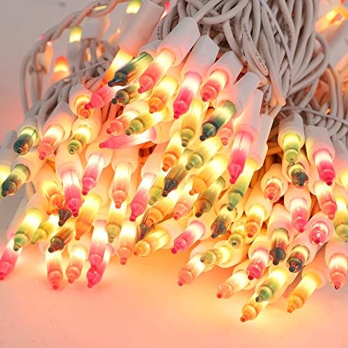 LJLNION 3 Sets Easter String Lights, 150 Count 30 FT Each White Wire Mini Pastel Fairy Lights, 120V UL Certified Connectable Xmas Lights for Garden Patio Holiday Party Outdoor Decoration, Multicolor - Image 2