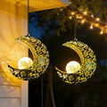 Solar Hanging Moon Lights,Outdooor Lanterns Waterproof Yard Decor Gifts by QCF