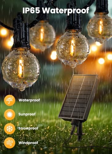Brightown 38FT 16LED Solar String Lights Outdoor with Remote & USB Port - Image 3