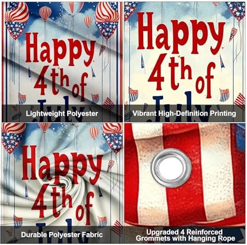 Patriotic Welcome Door Cover, 70.86" X 35.43" Door Banner - Image 4