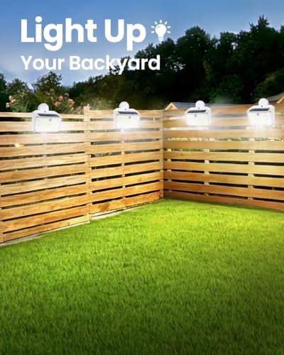 LUHLEE Clip on Solar Fence Lights Outdoor, 176 LED Motion Sensor Lights - Image 5