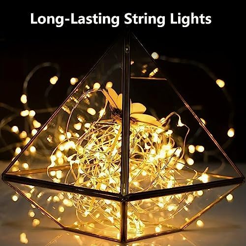 2 Pack Fairy Lights Battery Operated 16 FT 50 LED String Lights Warm White - Image 6