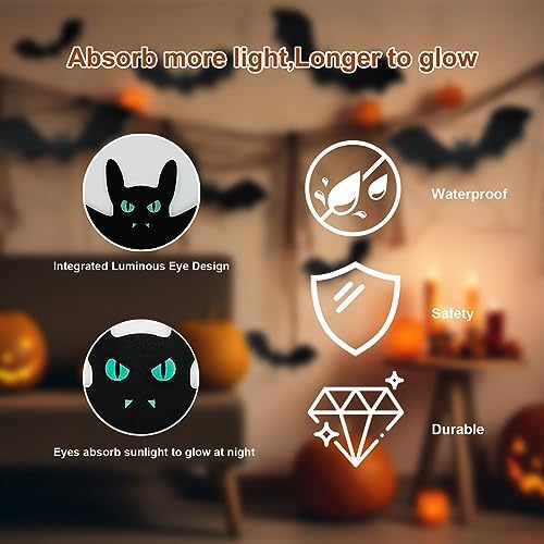 18PCS Hanging Bats Halloween Decorations Realistic Fake Hanging Flying Bats - Image 5