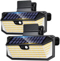 470 LED Clip On Solar Lights Outdoor, Warm White Motion Sensor Lights 2Pack by LUHLEE
