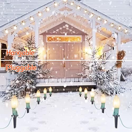 Christmas Pathway String Lights Outdoor, 25.7FT 20 LED C9 Christma Light - Image 6
