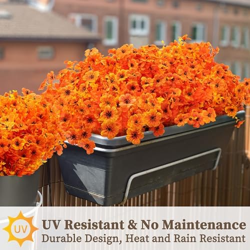 ColoPlay 18 Bundles Artificial Mums for Outdoors, Fake Flowers Fall Decor - Image 4