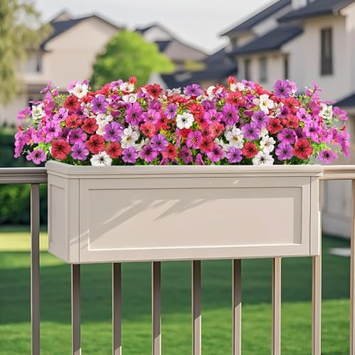 INQCMY Artificial Flowers for Outdoor Faux Plants Fake Flowers Spring Decor - Image 4