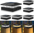Peasur 6 Packs 4x4 Post Solar Lights with 3 Modes by Peasur