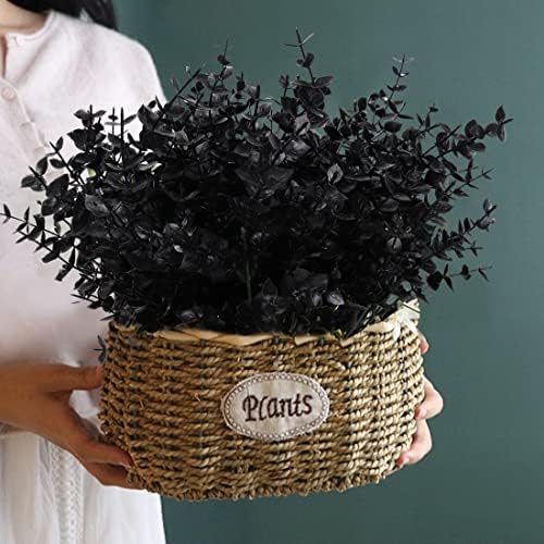 RECUTMS Black Artificial Flowers,Fake Outdoor UV Resistant Plants 8 Packs - Image 6