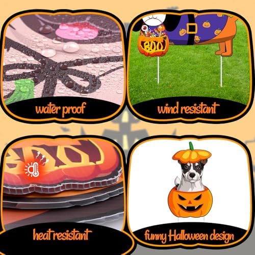 6 PCS Halloween Dog Decorations Cute Halloween Yard Sign with Stakes Dog Yard Decorations Halloween Yard Decorations Outdoor Signs - Image 3