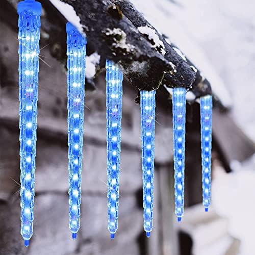 Joomer Icicle Christmas Lights Outdoor,13FT 20 Icicles 400 LED, Warm White - Image 5