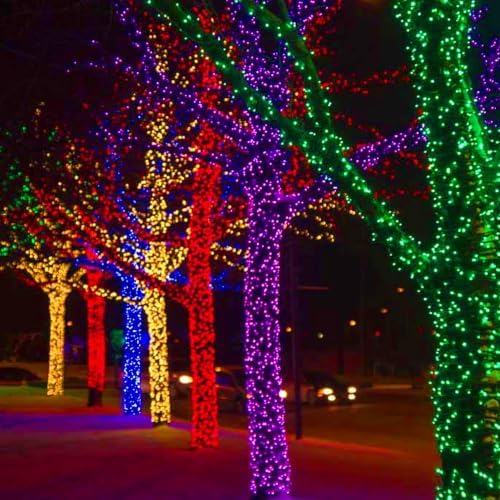 DAZZLE BRIGHT Christmas 300 LED String Lights, 100FT Connectable String Lights with 8 Lighting Modes, Xmas Vintage Decorations for Indoor Outdoor Party Supplies Yard Garden Decor (Green) - Image 6