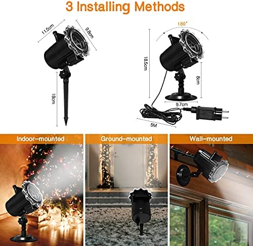 Halloween Projector Lights Outdoor, Year Round 10 Festival Theme 16 Slides Holiday Projector Light, Waterproof Halloween Decorations Led Projector with Remote Control,Timer - Image 3