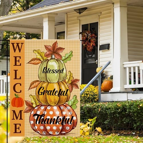 OHOME Fall Decor - Fall Garden Flag - Thanksgiving Decorations - Image 3