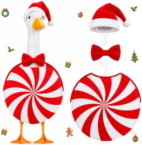 Christmas Candy Porch Goose Outfits for Outdoor Decor by Unknown