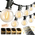 addlon Outdoor String Lights 100FT G40 with Remote 54 LED Shatterproof Bulb by addlon