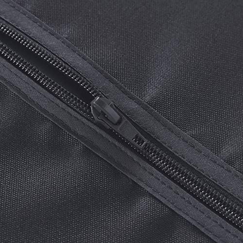 LUSHVIDA Rectangle Outdoor Tablecloth with Umbrella Hole 60x84 Inch Grey - Image 4