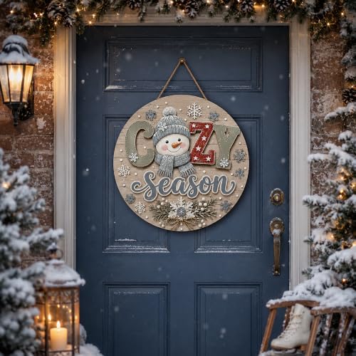 Winter Decorations - Cozy Season Door Sign for Front Door | Winter Decor - Image 6
