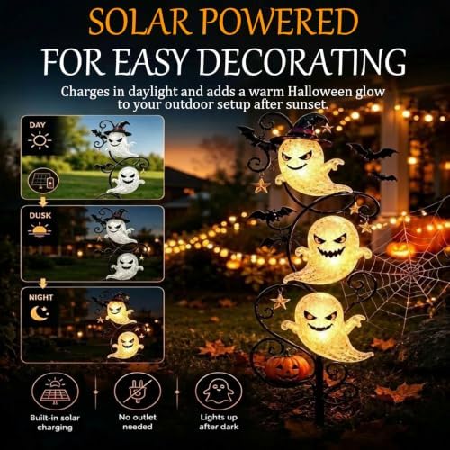 Halloween Decorations Outdoor-Solar Stake Lights Halloween Decor (15.75" H) - Image 6