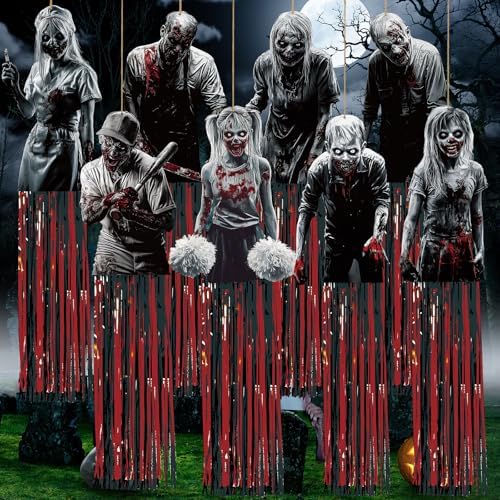 DoubleFill 8 Pcs Zombie Halloween Hanging Decorations, Windsocks Scary by DoubleFill
