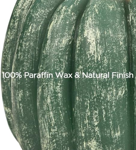Fall Decorations for Home - Flickering Flameless Wax Pumpkin LED Candle - Image 2