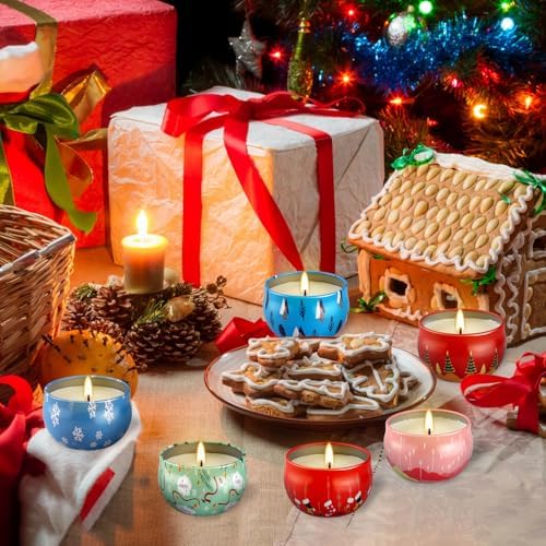 24 Pack Christmas Advent Scented Candles Gift - Aromatherapy Candle, 2.5oz Natural Soy Wax with Long Lasting Burn Time, Perfect for Christmas Countdown, Thanksgiving Gifts for Women & Home Decor - Image 5