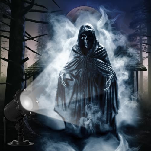 Treela Ghost Projector Outdoor Halloween Light Decoration, Dynamic, LED by Treela