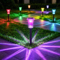 Eyrosa Solar Pathway Lights Outdoor Waterproof Starburst Pattern 10 Pack by EYROSA
