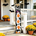 Wooden Boo Halloween Porch Sign Stand for Front Door, 47" Terrifying Cute Ghost Door Sign Wall Hanging for Outdoor Patio Garden, Vertical Tall Halloween Porch Leaner Decor by Homuvdok