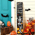 Moucuny Halloween Skeleton Porch Sign 41.7" Front Door Yard,Skeleton by Moucuny