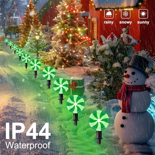 Ultimate Unicorn Christmas Lollipop Pathway Lights Green, Christmas Decor - Image 6