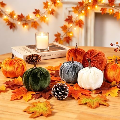 Super Holiday 15PCS Fall Pumpkins for Indoor Autume Thanksgiving Home Decor - Image 5