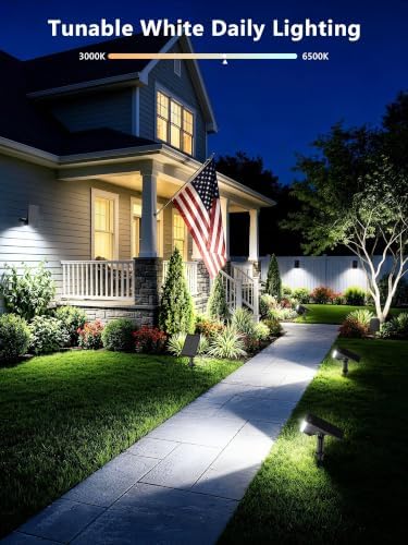 Brizled Solar Halloween Spotlight Outdoor, Smart LED Landscape Light, RGBCW - Image 5