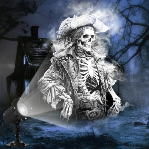 Treela Halloween Projector Light Outdoor Spooky Decorations, Dynamic by Treela