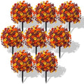SHareconn 8Pcs Artificial Fall Flowers for Outdoors UV Resistant Decoration by SHareconn