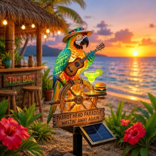 Halloween Decorations Outdoor-Parrot Solar Stake Lights Halloween Decor (B) - Image 5