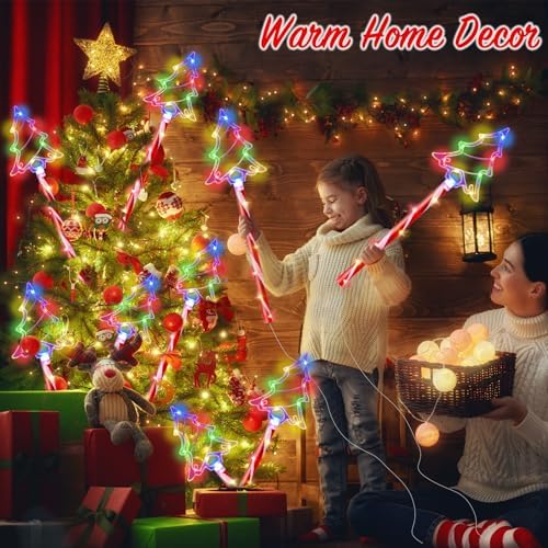 Christmas Pathway Lights Outdoor Decorations, 6/18H Timer 8 Modes, UL588 & IP65 Waterproof - Plug-in 4.5V LED Pathway Light (Not Solar) Pathway Lights Outdoor, Colorful Xmas for Walkway Decor 5 Pack - Image 6