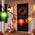 Fall String Lights 12FT 20 LED Acorn Maple Leaf Garland, Plug in Connectable Thanksgiving Lights, Waterproof Outdoor Autumn Decor for Fireplace Mantle Porch by Txcigech
