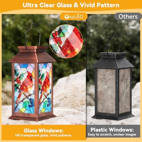 Solar Lanterns Outdoor Waterproof, Cardinal Solar Lights Hanging Lanterns - Image 3