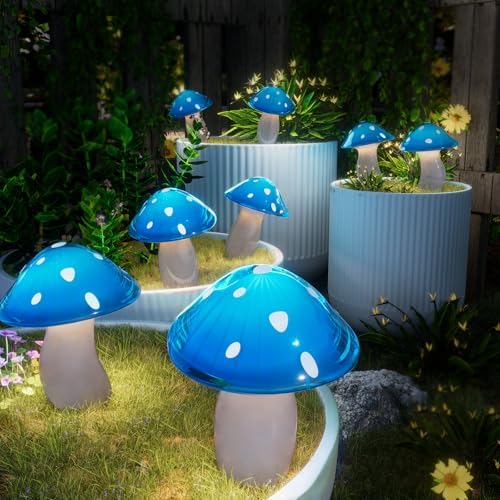 ALFIOT Garden Lighting Solar Powered, 9 Pack, 8 Modes, Warm White, IP65 by Professionalproductionofsolarlightsoutdoor%EF%BC%9A%EF%BC%89
