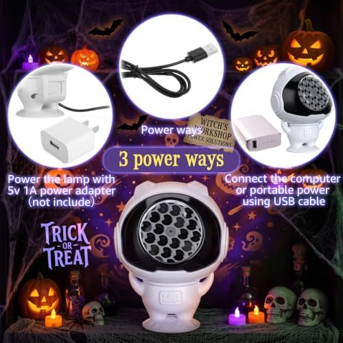 Halloween Projector Light Ghost Projector with 7 Spooky Patterns - Image 2