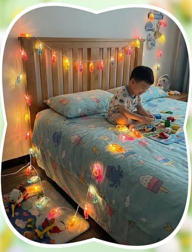 8.5FT Flip Flop String Lights 10 LED Colorful Slipper Lights – Tropical Beach Party Decorations, Waterproof Connectable Outdoor Plug in Fairy Lights for Patio Camping Luau Holiday Decor, UL Listed - Image 4