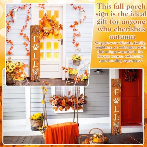 Farmhouse Fall Porch Sign 47" Wooden Outdoor Fall Porch Decoration for Home - Image 5