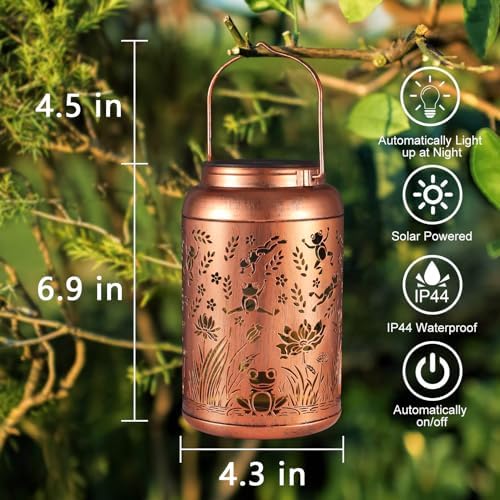 Frog Solar Lanterns Outdoor Waterproof Garden Decor Gifts for Women - Image 6