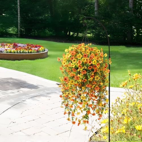 ZFProcess Artificial Fall Mums Fake Flowers Plants for Outdoor Home Decor - Image 6