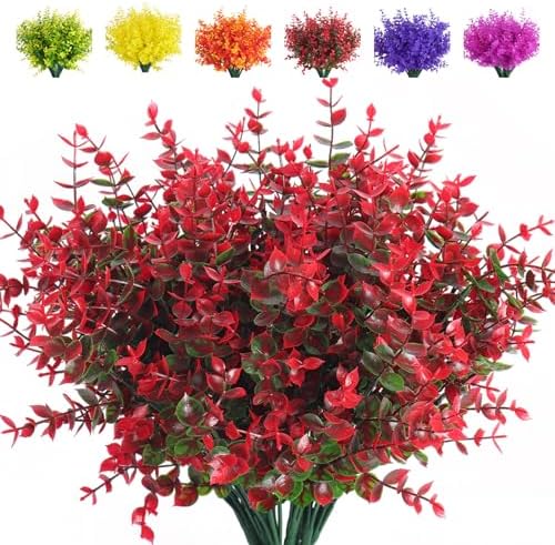 RECUTMS Ferns Artificial Plants Artificial Plants & Greenery Red Eucalyptus by RECUTMS