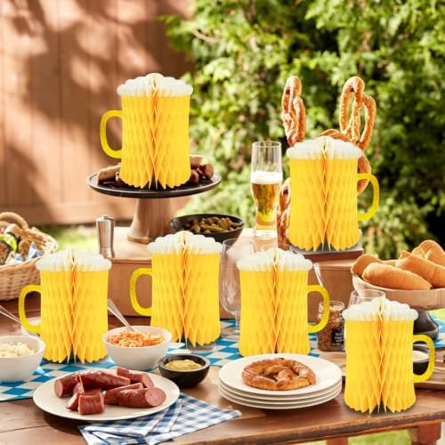 Oktoberfest Beer Mug Honeycomb Centerpieces 8 Inch - Image 3